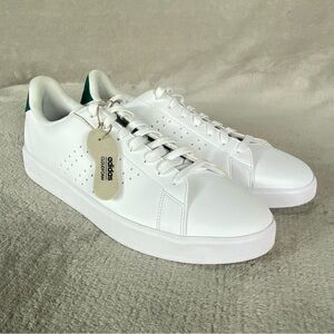 Adidas Advantage 2.0 Mens Court Shoes Size 13 White Leather Cloudfoam Pickleball